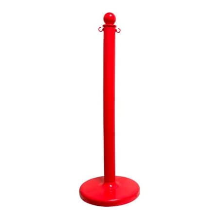 Gec Global Industrial Plastic Stanchion Post 40inH Red 96405GL